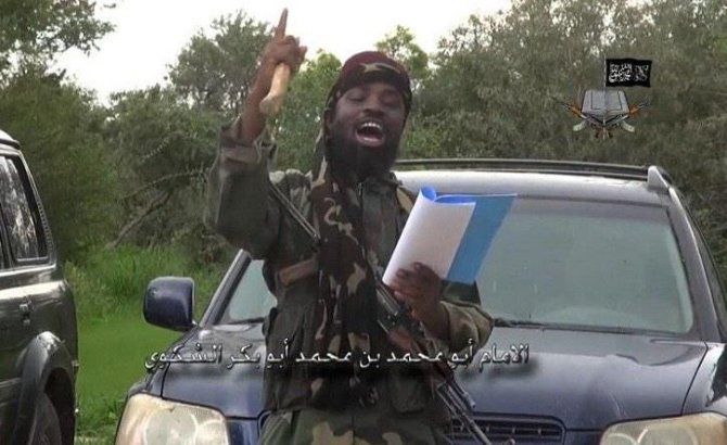 Kadras iš filmuotos medžiagos/„Boko Haram“ lyderis