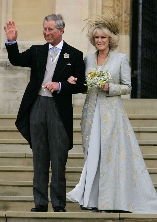 AFP/„Scanpix“ nuotr./Princo Charlesas ir Kornvalio hercogienės Camillos vestuvės (2005 m.)