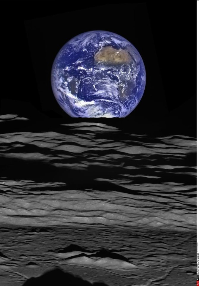 „Scanpix“/„Sipa USA“ nuotr./1968 m. gruodžio 24 d.: Mėnulio horizonte teka Žemė (Misijos „Apollo 8“ daryta nuotrauka)