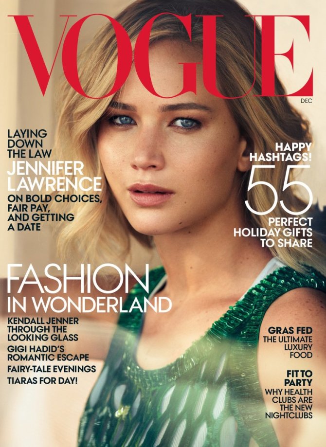 „Vogue“ viršelis/Mikael Jansson nuotr./Jennifer Lawrence