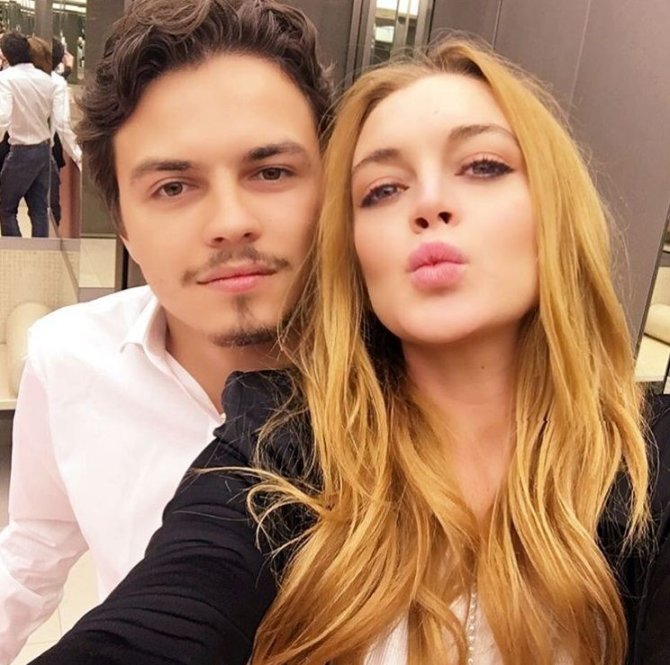 „Instagram“ nuotr./Lindsay Lohan ir Jegoras Tarabasovas