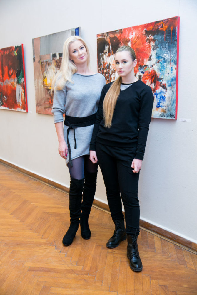 Juliaus Kalinsko / 15min nuotr./Renata Norvilė su dukra Vanesa