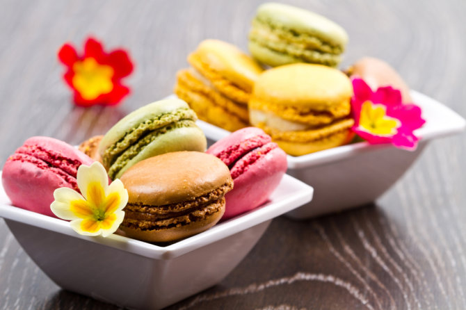 „Shutterstock“ nuotr./Spalvingieji „Macarons“ – prancūzų virtuvės šedevras.