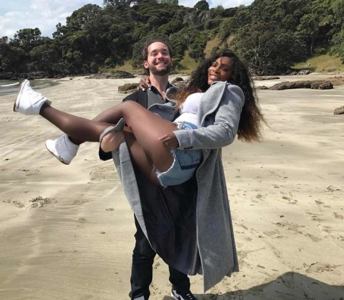 „Instagram“ nuotr./Serena Williams ir Alexis Ohanianas