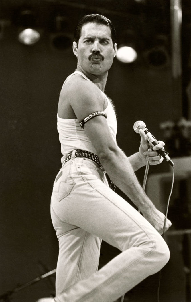 Vida Press nuotr./Freddie Mercury (1985 m.)