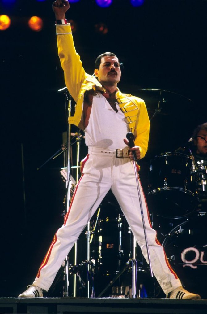 Vida Press nuotr./Freddie Mercury (1986 m.)