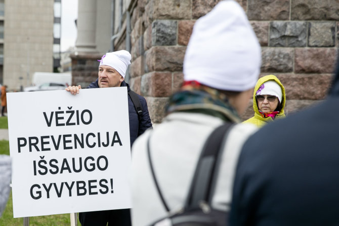 Luko Balandžio / 15min nuotr./Mitingas „Vėžys – ne sloga“