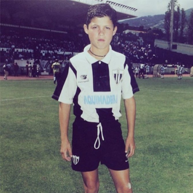 „Instagram“ nuotr./Cristiano Ronaldo vaikystėje