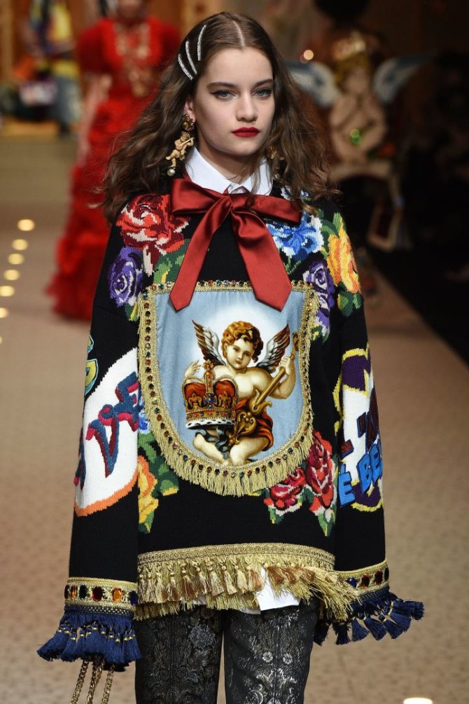 „Scanpix“/„SIPA“ nuotr./„Dolce & Gabbana“ kolekcijos modelis