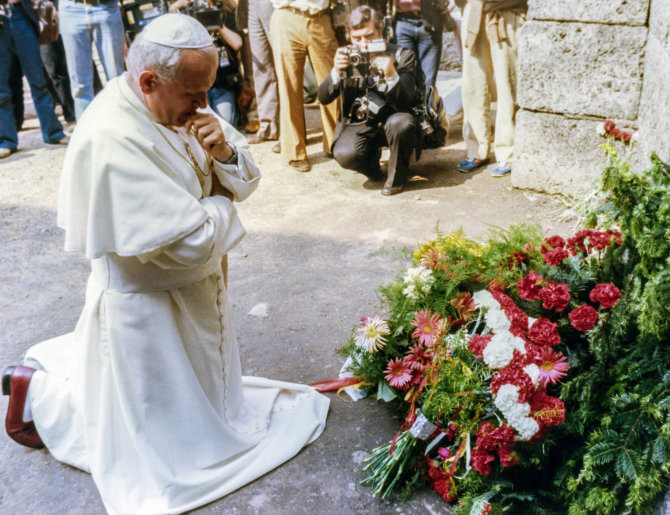 Vida Press nuotr./Jonas Paulius II 1979 metais vizito Lenkijoje metu
