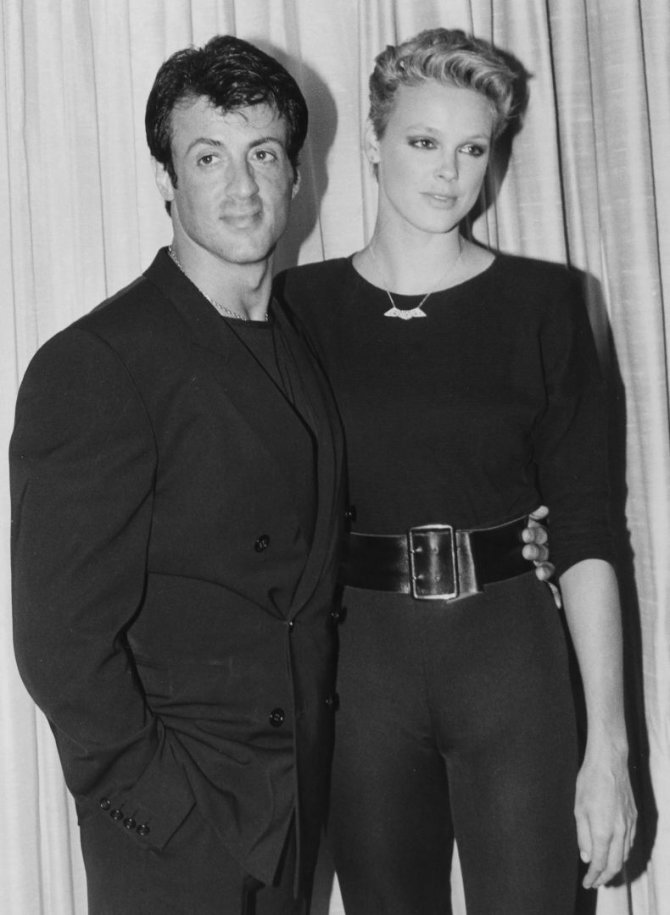 Vida Press nuotr./Sylvesteris Stallone ir Brigitte Nielsen 1986 metais