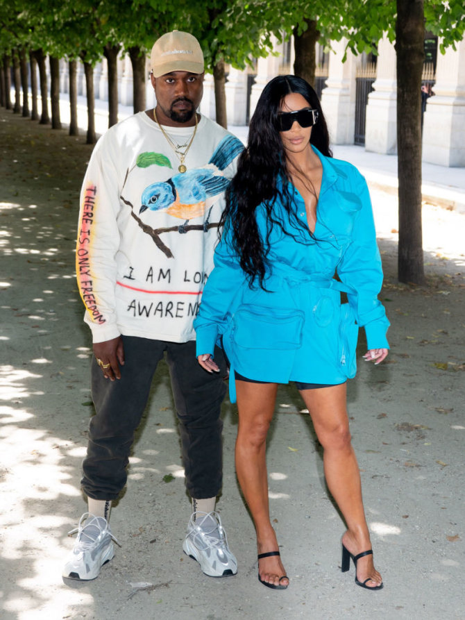 „Scanpix“/„SIPA“ nuotr./Kanye Westas ir Kim Kardashian