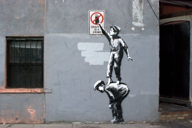 banksy.co.uk nuotr./Banksy grafitis