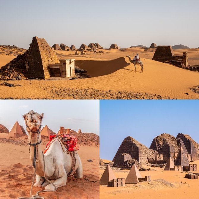 „Shutterstock“ nuotr./Kušo imperijos pietinės sostinės Merojės liekanos ir griuvėsiai, Sudanas, Afrika