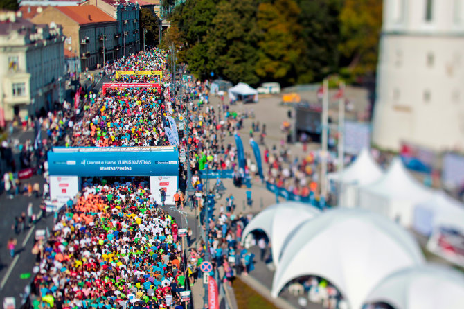 Augusto Didžgalvio nuotr./„Danske Bank Vilniaus maratono“ varžybų startas