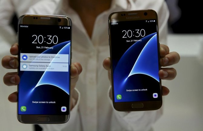 „Reuters“/„Scanpix“ nuotr./„Samsung“ pristatė „Galaxy S7“ ir „Galaxy S7 Edge“ telefonus
