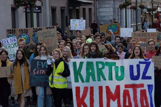 Organizatorių nuotr./„Fridays For Future“ Kaunas