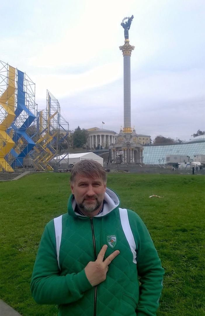 Asmeninio albumo nuotr./M.Babonas mylimai komandai siunčia linkėjimų iš Kijevo