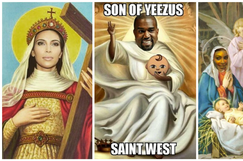 Kim Kardashian sūnaus Saint vardas išprovokavo memų kūrėjus