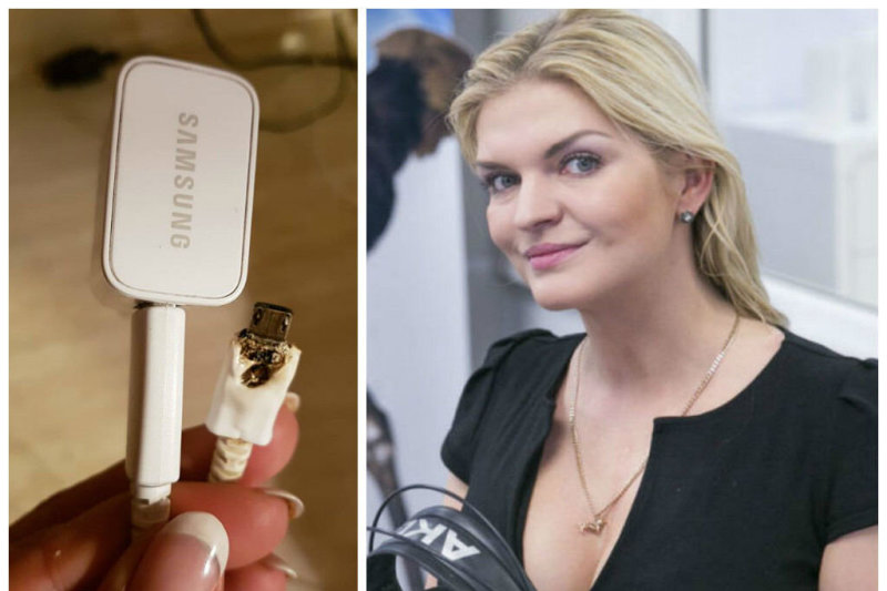 Skaiva Kraujalė kreipėsi į „Samsung“ bendrovę: išsilydė jos naujas telefono įkroviklis