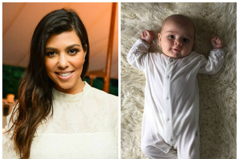 Kourtney Kardashian pirmą kartą parodė prieš keturis mėnesius gimusį sūnų