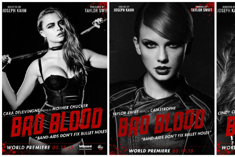 Taylor Swift pristatė vaizdo klipą „Bad Blood“ su ryškiausiomis pramogų pasaulio žvaigždėmis