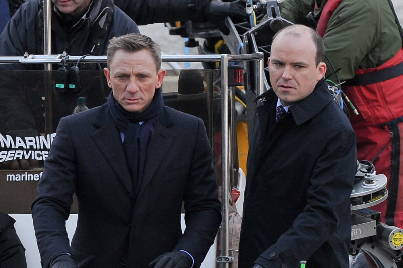 Danielis Craigas ir Rory Kinnearas juostos „Spectre“ filmavime