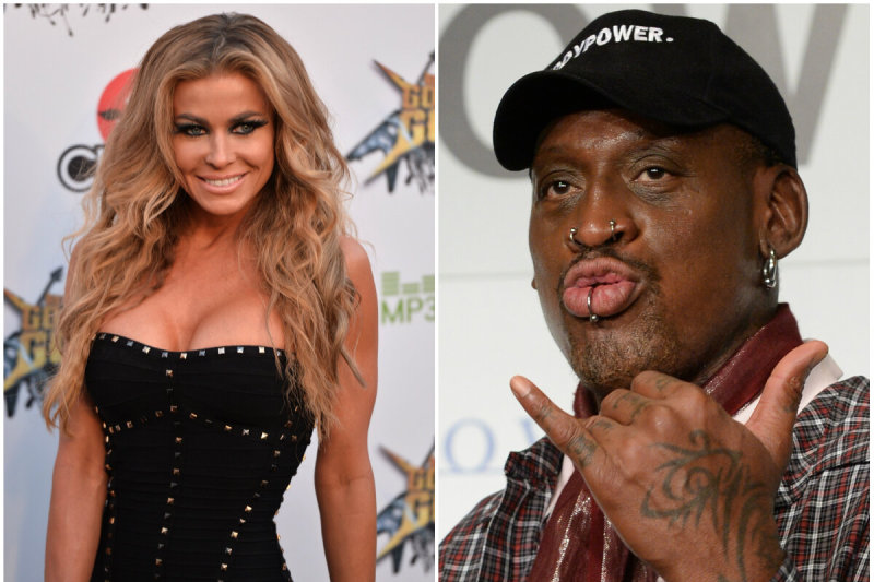 Carmen Electra ir Dennisas Rodmanas