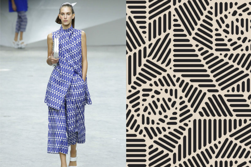 „Issey Miyake“ pavasaris-vasara'17 / Sarah Bagshaw „Surface Pattern“