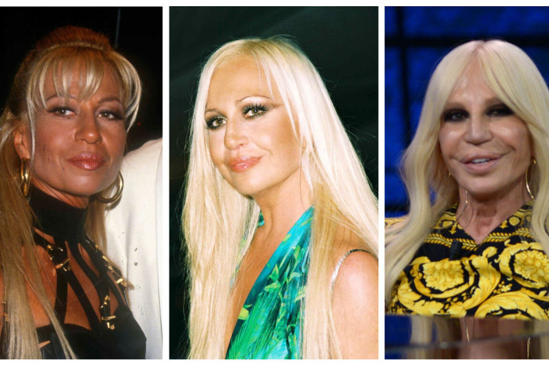 Donatellai Versace – 63-eji. Kaip metai keitė dizainerės išvaizdą?