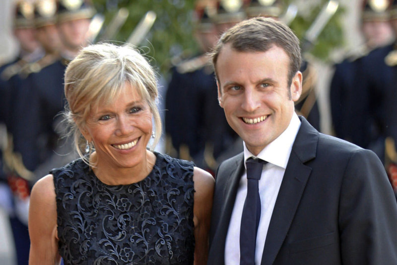 Emmanuelis Macronas ir Brigitte Macron