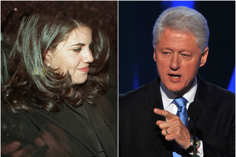 Monica Lewinsky ir Billas Clintonas.