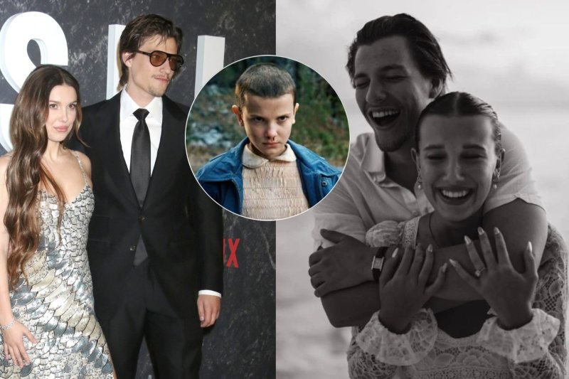 Susituokė „Stranger things“ žvaigždė Millie Bobby Brown: išrinktasis – Jono Bon Jovi sūnus