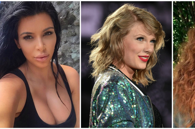 Kim Kardashian, Taylor Swift ir Beyonce