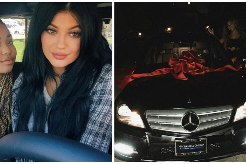 Kylie Jenner savo draugei 18-ojo gimtadienio proga padovanojo naują „Mercedes-Benz“