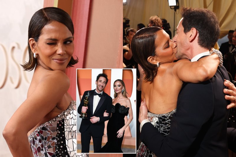 „Oskaruose“ – aistringas Halle Berry ir Adriano Brody bučinys: gluminančią akimirką regėjo aktoriaus žmona