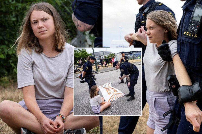 Greta Thunberg apkaltinta nepaklusimu policijai