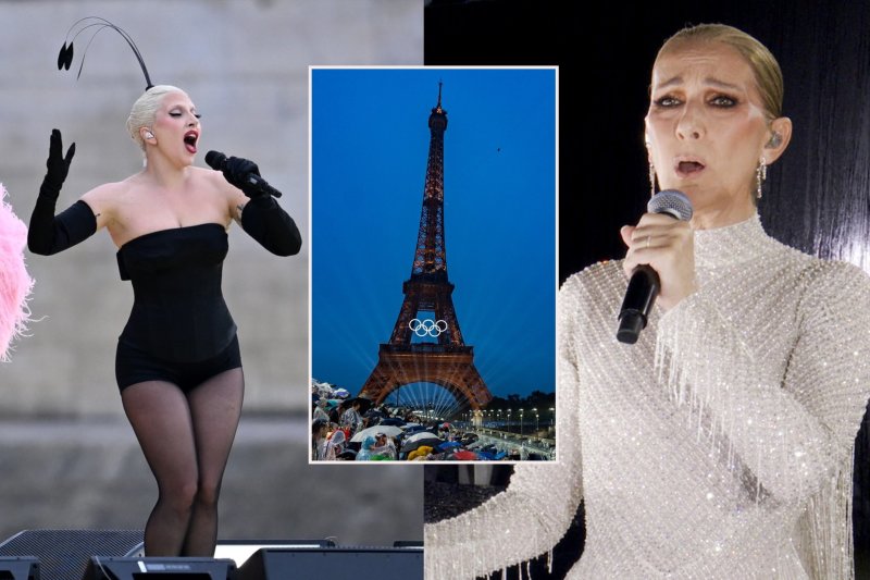 Olimpinių žaidynių atidarymas lietuje: pasirodė Lady Gaga, prancūzų šou vainikavo Celine Dion