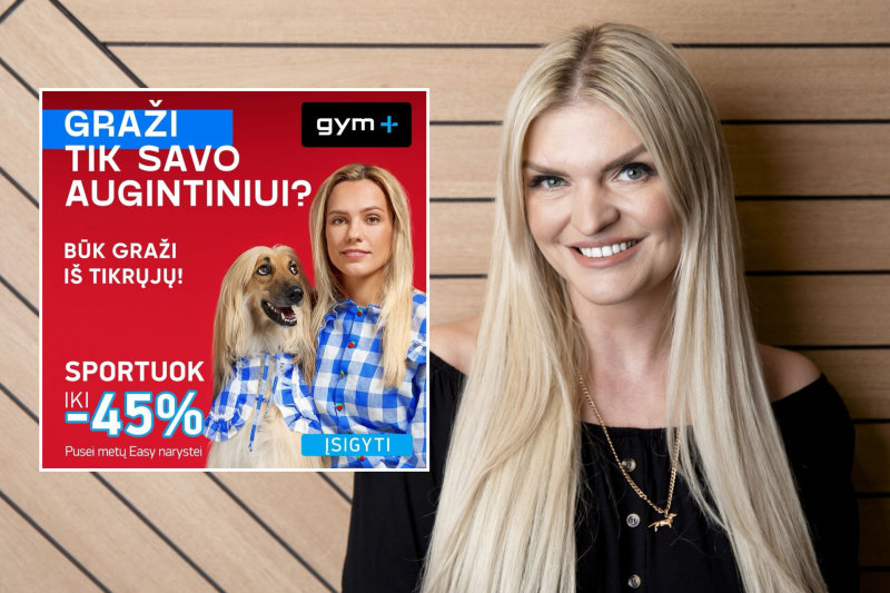 Provokuojančiai sporto klubo reklamai – Skaivos Jasevičiūtės kritika: „Marozų klientūrai gal tiks“