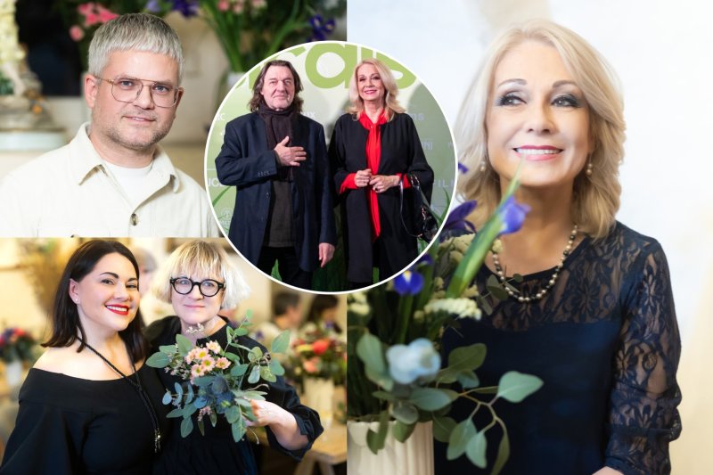 Floristės Inesos Borkovskos šventinis vakaras su žinomais žmonėmis