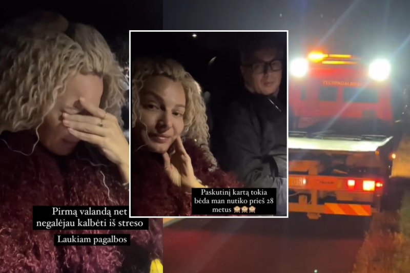 V.Jakučinskaitė su šeima kelyje patyrė incidentą: „Pirmą valandą iš streso net negalėjau kalbėti“