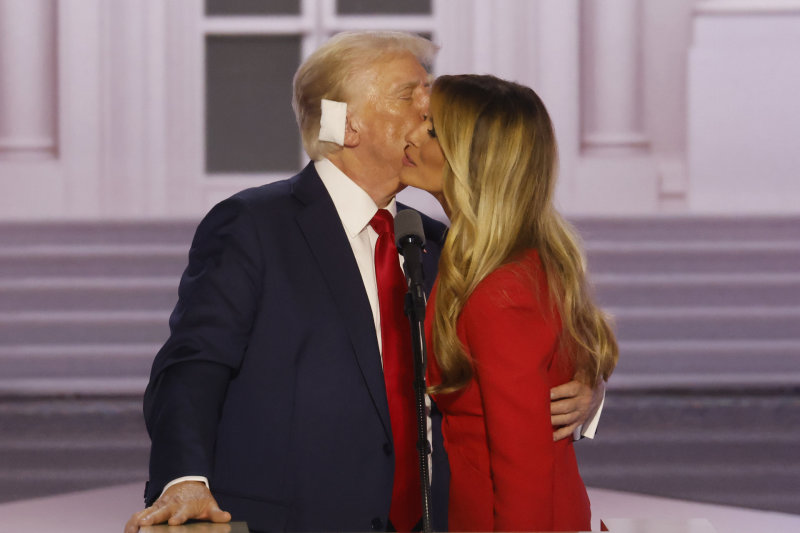 Donaldas Trumpas su žmona Melania