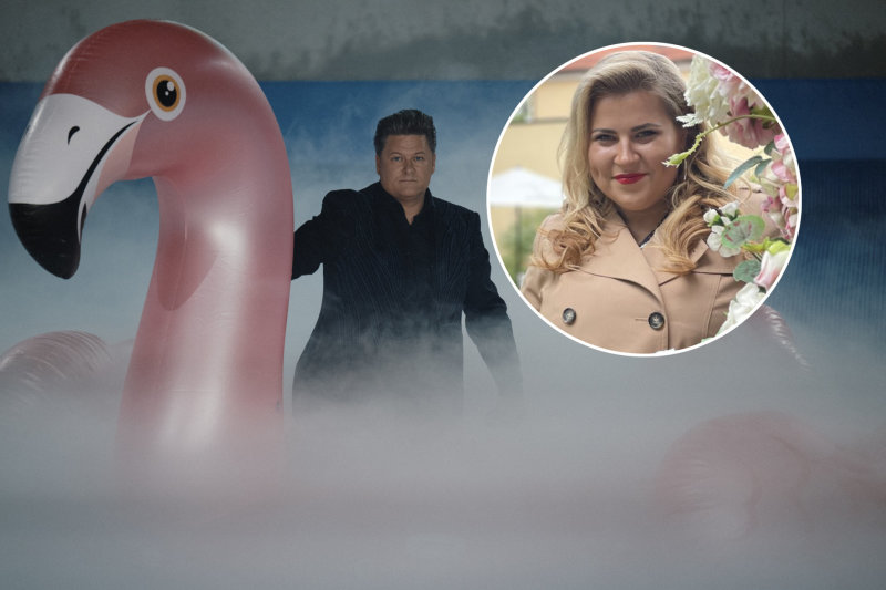 Merūnas Vitulskis – kaip reikiant nustebino: žmoną Eriką į nuotykį išlydėjo ant rožinio flamingo