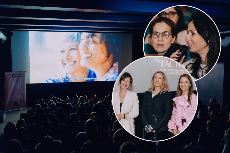 Vilniuje moterys išvydo pirmą pasaulyje filmą apie menopauzę: visos vietos buvo rezervuotos per parą