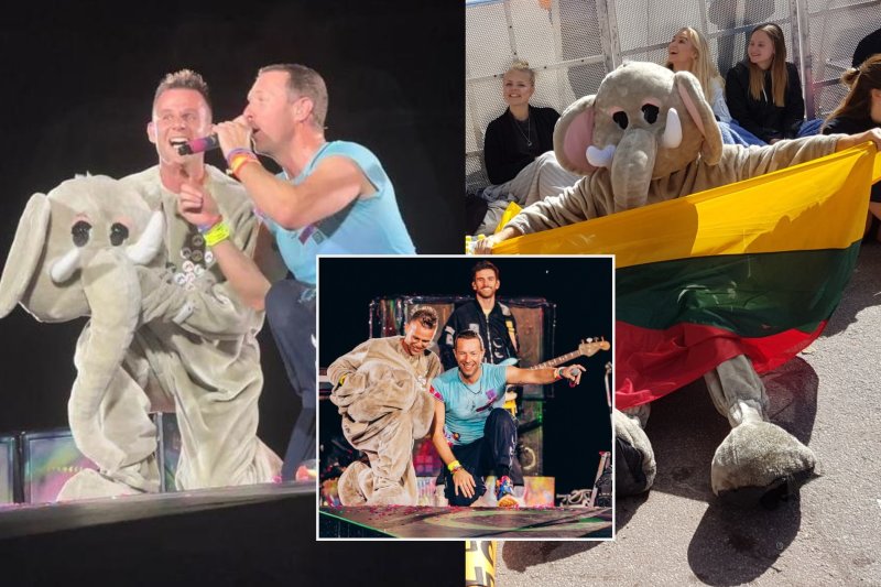 „Coldplay“ koncerte lietuvis sulaukė neįtikėtino pasiūlymo: „kaltininkas“ – dramblio kostiumas