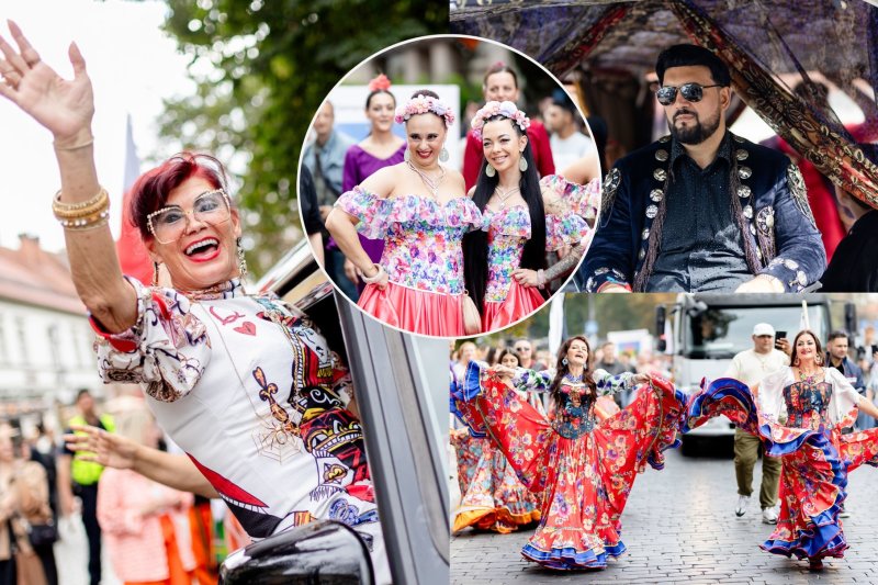 Vilnių nuspalvino „Gypsy fest“ eisena: miesto gatvėse – žirgai, šokiai ir žinomi veidai