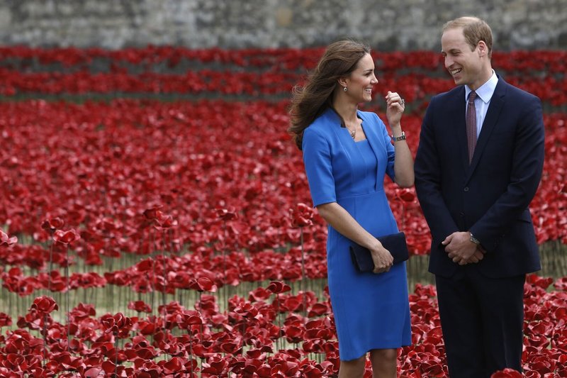 Didžiosios Britanijos princas Williamas ir Kembridžo hercogienė Catherine 