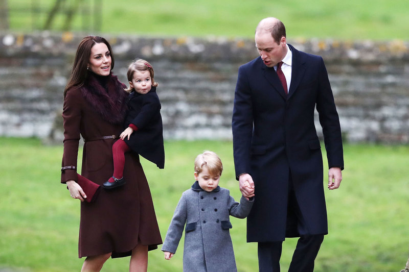 Princas Williamas ir Kembridžo hercogienė Catherine su vaikais (2016)