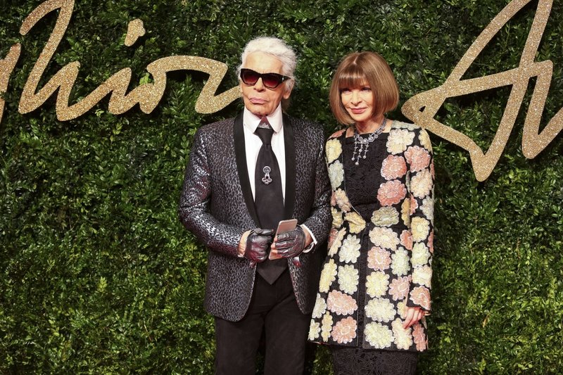 Karlas Lagerfeldas ir Anna Wintour