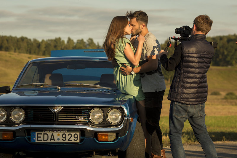 Vaido Baumilos vaizdo klipo filmavimas